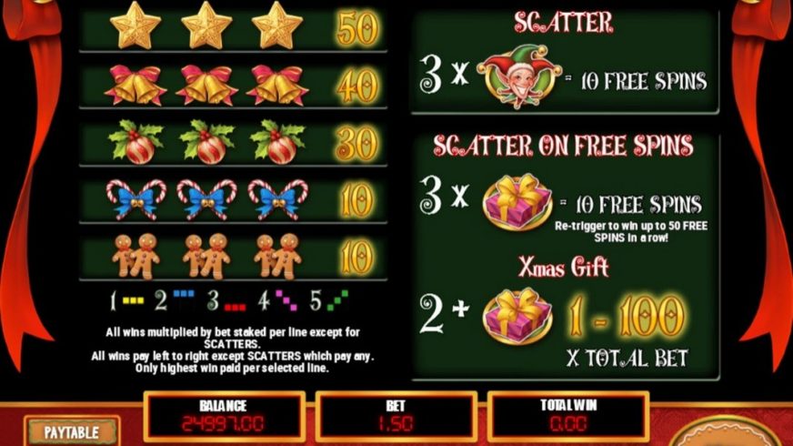 Xmas Joker slot screen 2