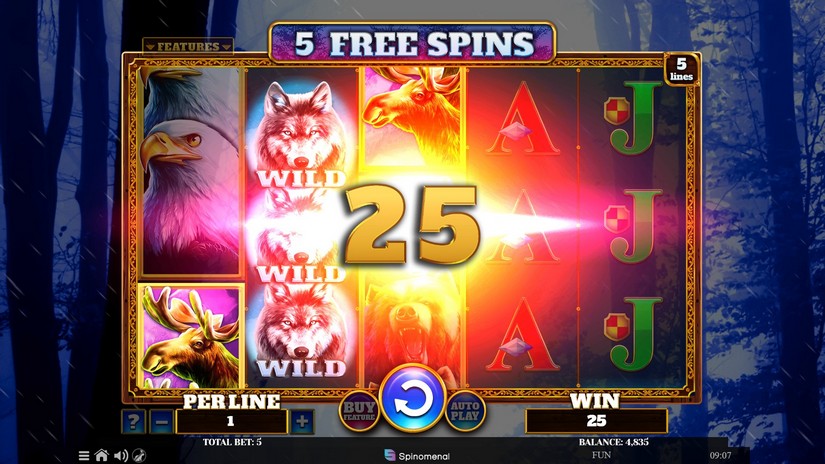 Wolf Fang Winter Storm slot screen 5