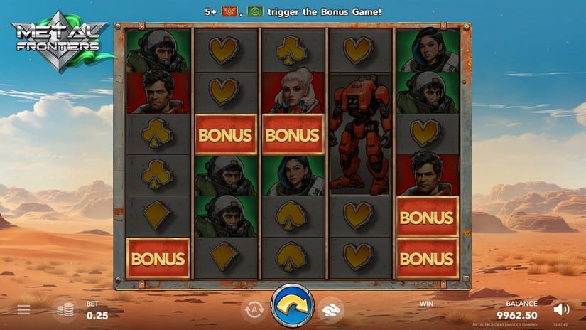 Metal Frontiers slot screen 2