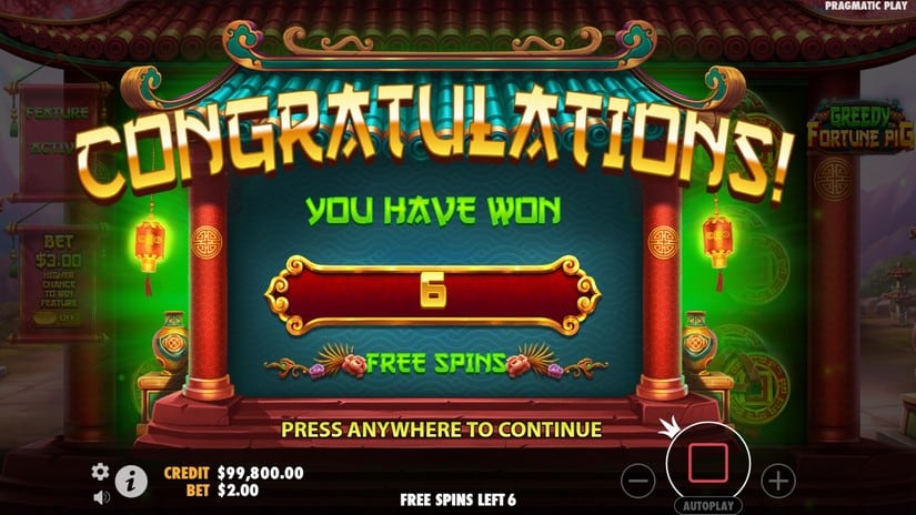 Greedy Fortune Pig slot screen 3