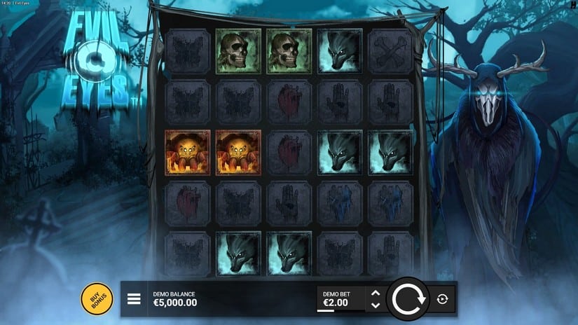Evil Eyes slot screen 1
