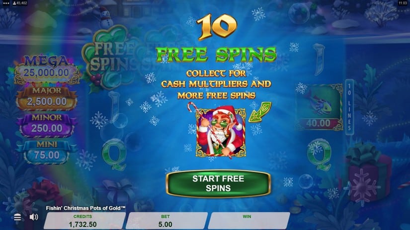 Fishin’ Christmas Pots Of Gold slot screen 4