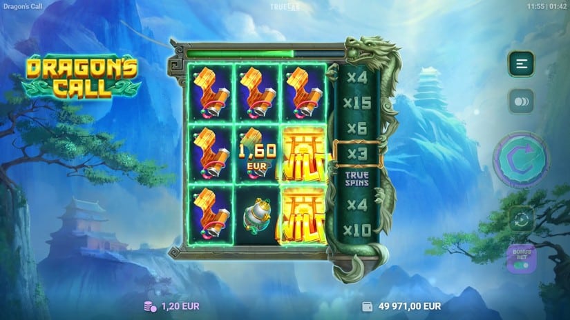 Dragon’s Call slot screen 4