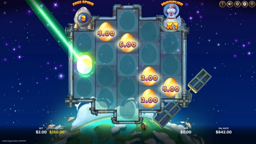 Golden Egg Invaders slot screen 3