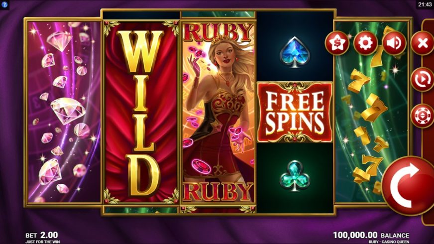 Ruby Casino Queen slot screen 1