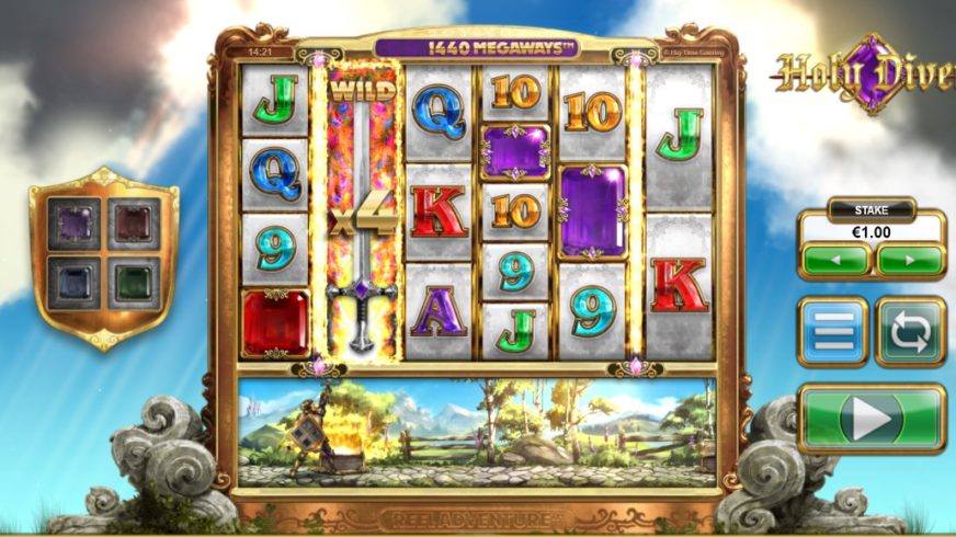 Holy Diver slot screen 2