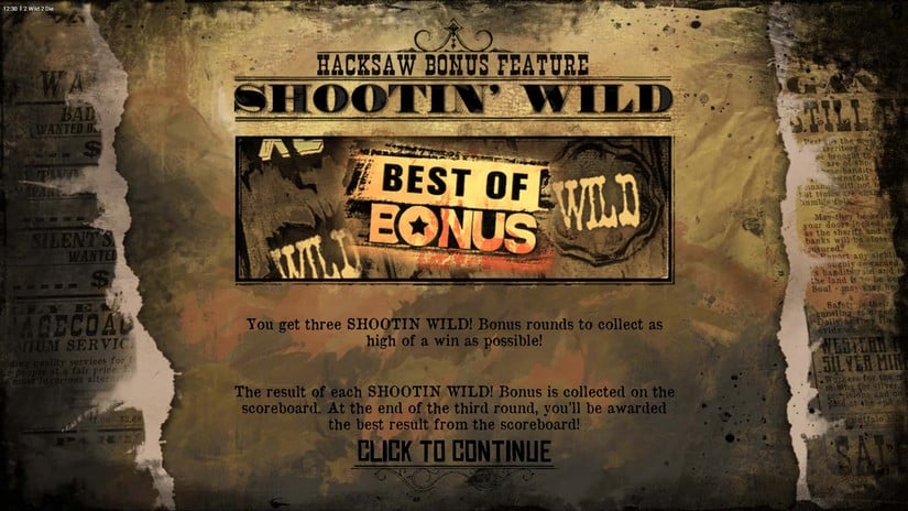 2 Wild 2 Die slot screen 6