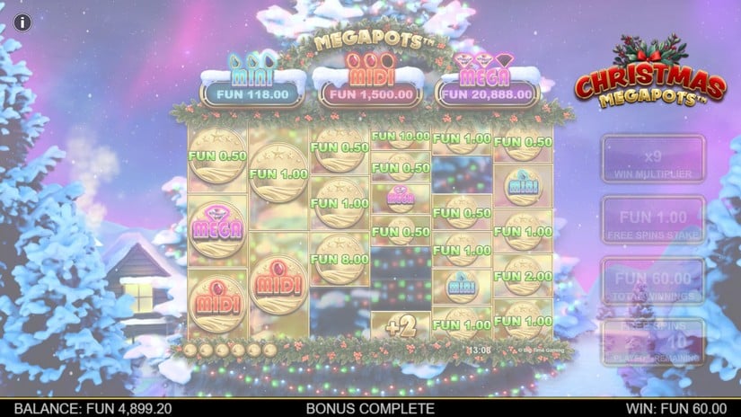 Christmas Megapots slot screen 4