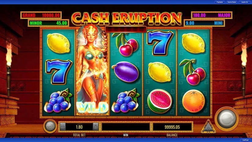Cash Eruption slot screen 3