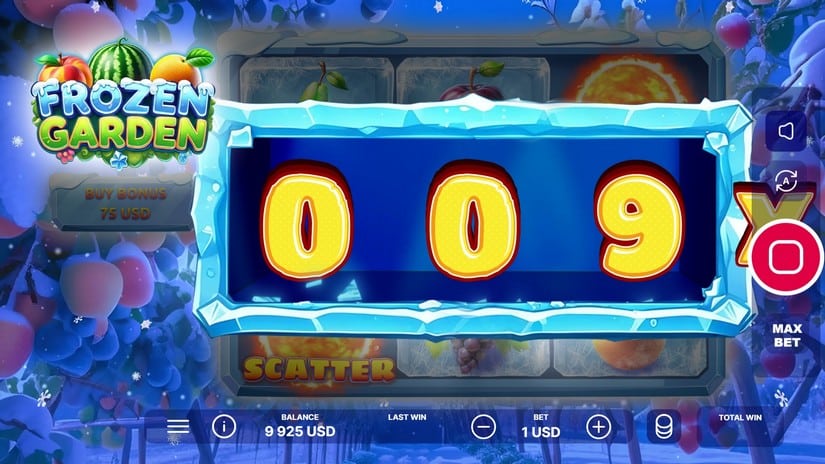 Frozen Garden slot screen 3