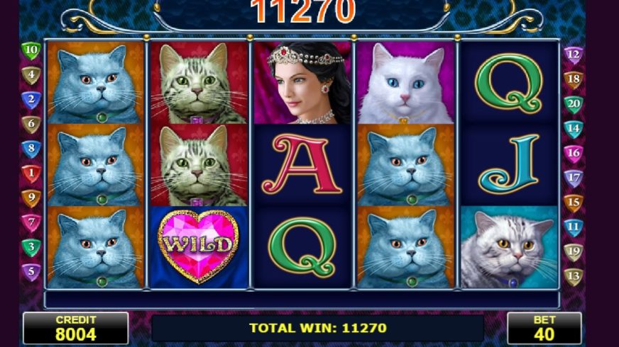 Diamond Cats slot screen 3