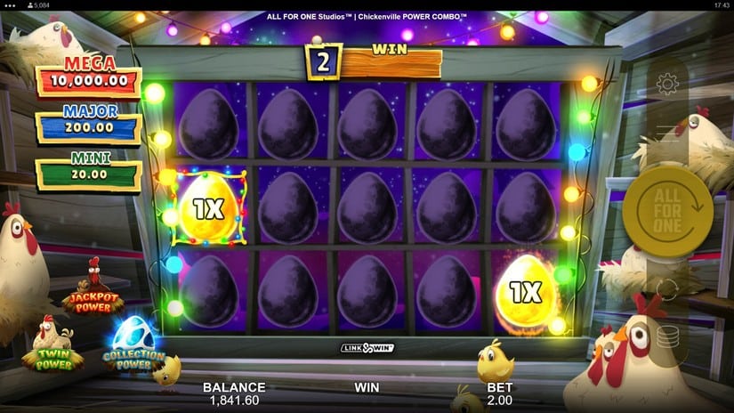 Chickenville Power Combo slot screen 4