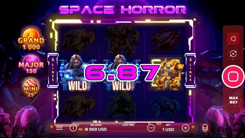 Space Horror slot screen 4