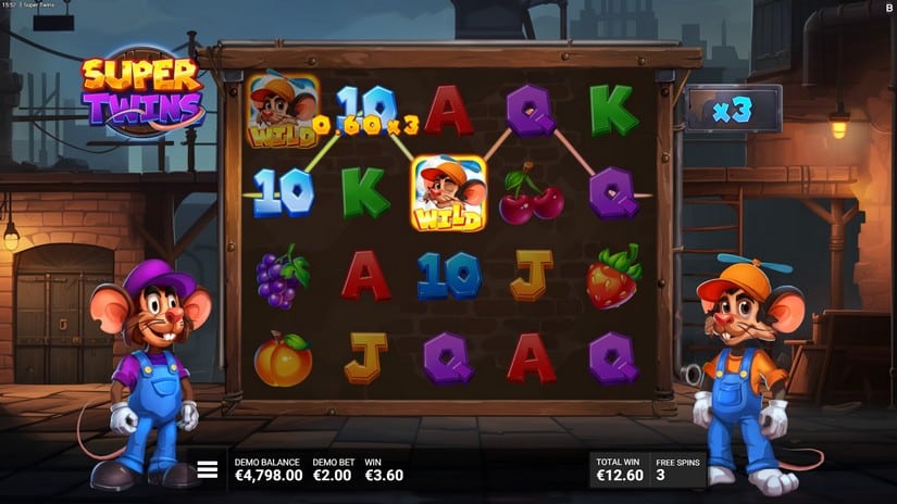 Super Twins slot screen 4