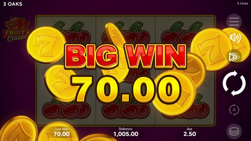 777 Fruity Classic slot screen 3