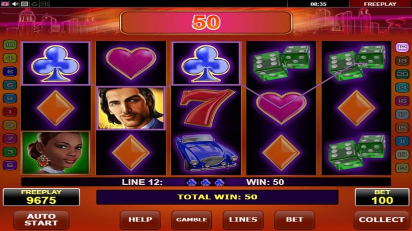 Casinova slot screen 3