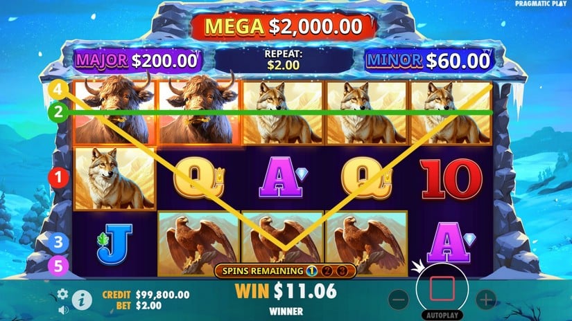 Himalayan Wild slot screen 4