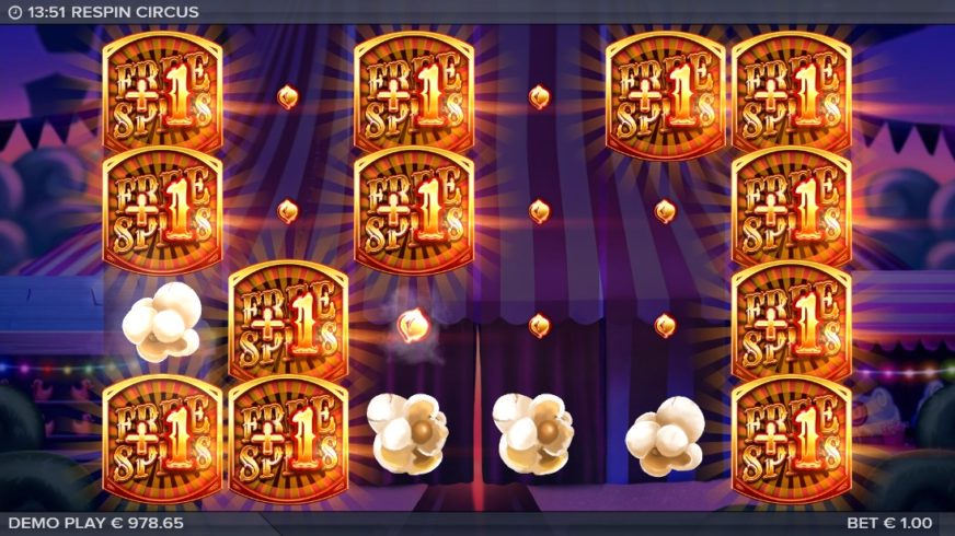 Respin Circus slot screen 5