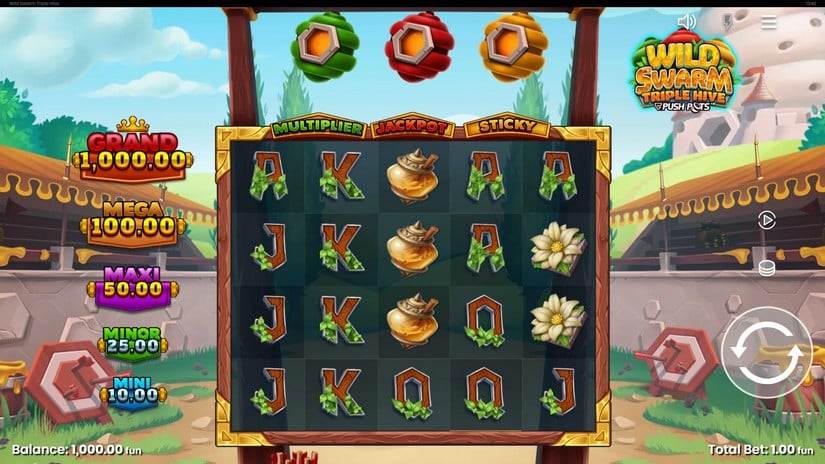 Wild Swarm Triple Hive slot screen 1
