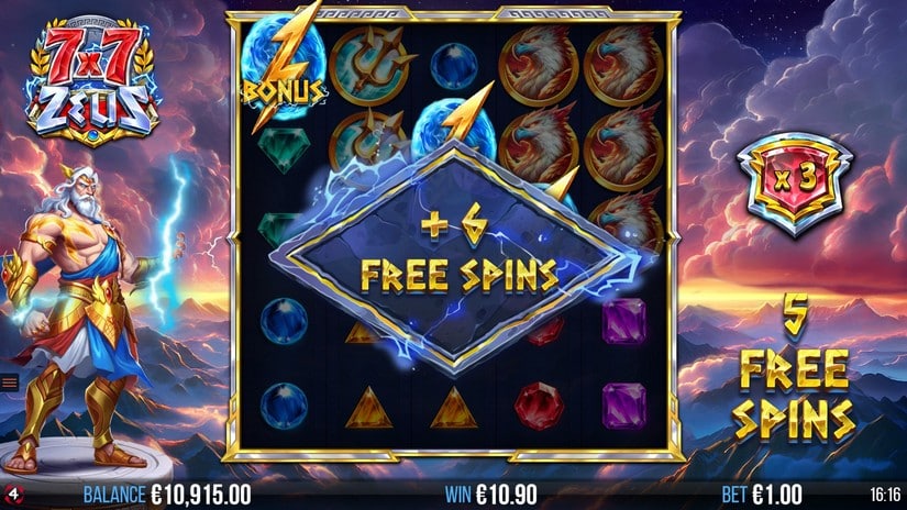 7×7 Zeus slot screen 5
