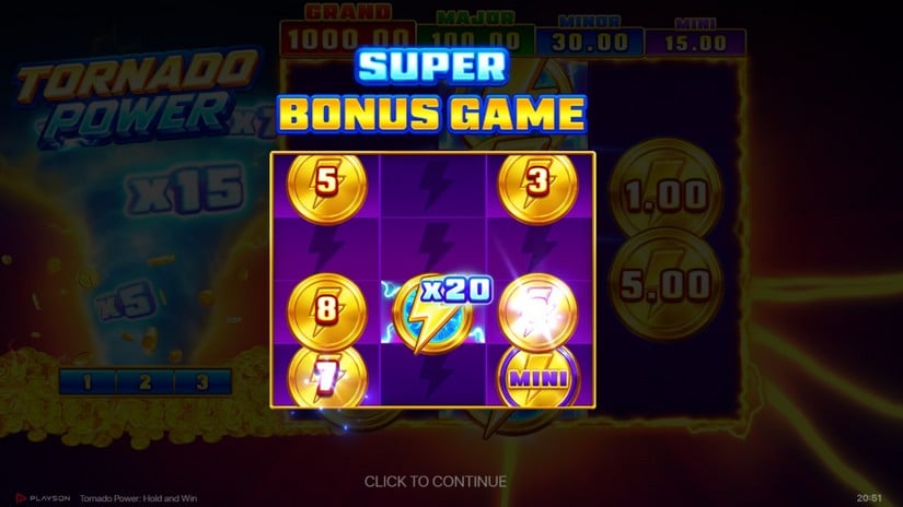 Tornado Power: Hold and Win slot screen 3
