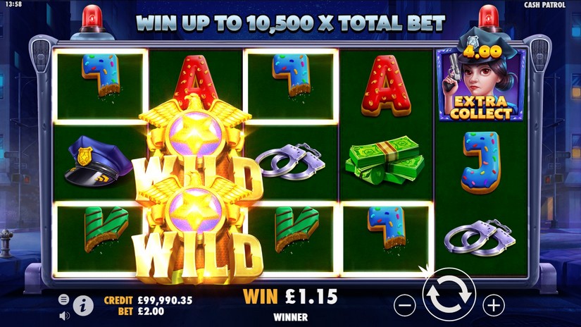 Cash Patrol slot screen 3