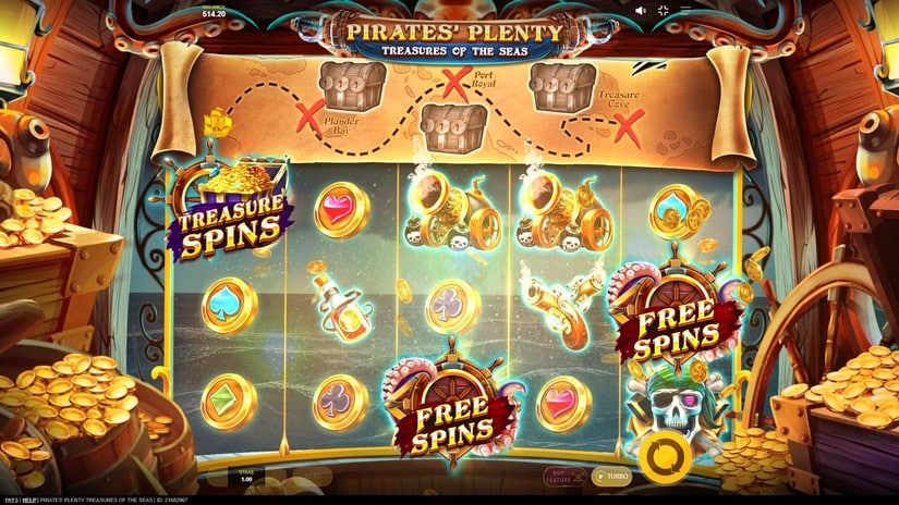 Pirates’ Plenty Treasures of the Seas slot screen 5