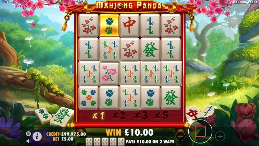Mahjong Panda slot screen 2