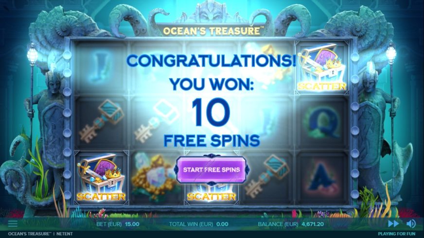 Ocean’s Treasure slot screen 3