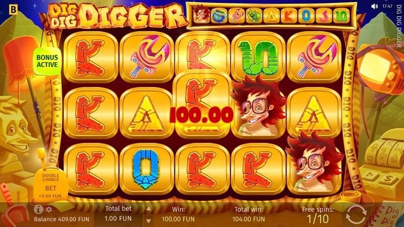 Dig Dig Digger slot screen 4