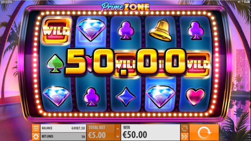 Prime Zone slot screen 3