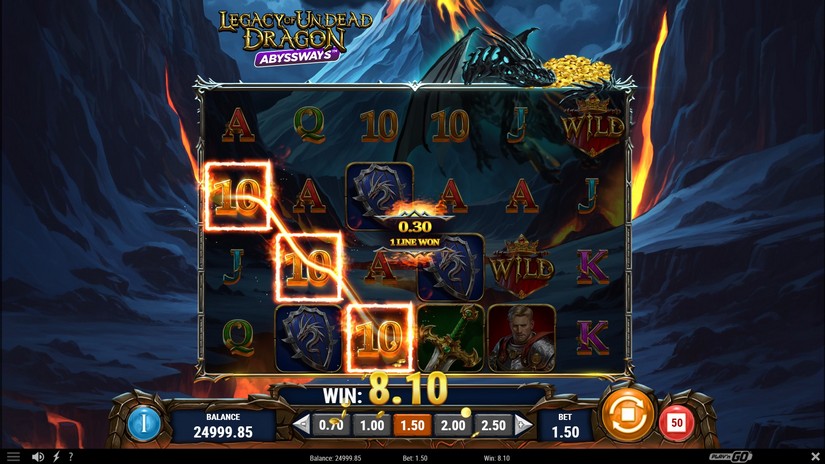 Legacy of Undead Dragon Abyssways slot screen 2
