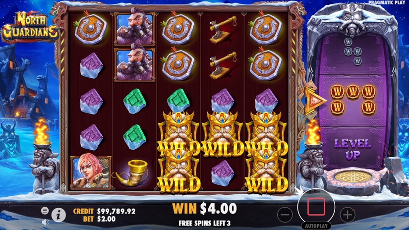 North Guardians slot screen 5