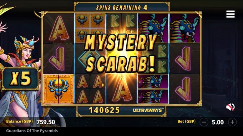 Guardians of the Pyramids slot screen 4