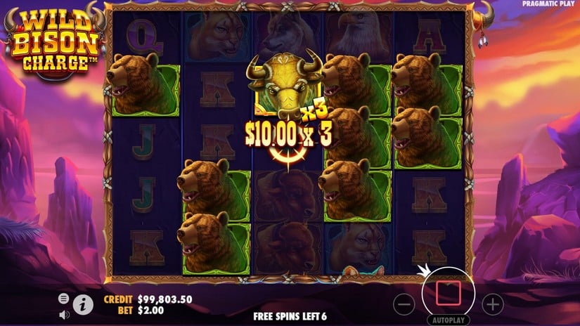 Wild Bison Charge slot screen 5
