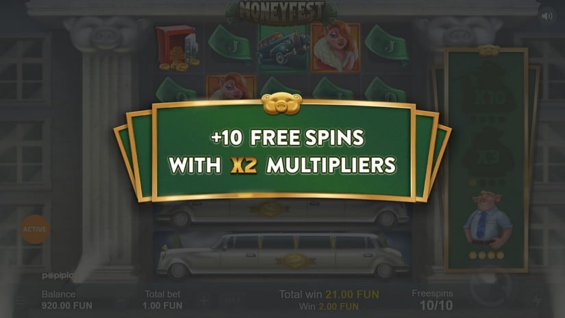 Moneyfest slot screen 5