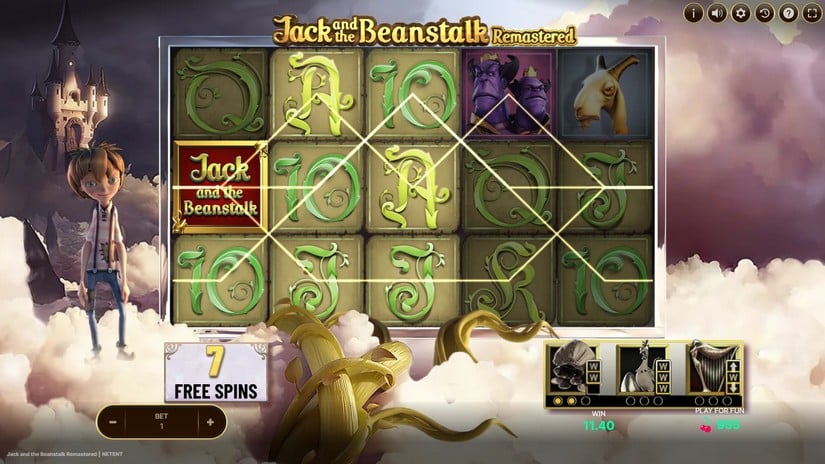 Jack and the Beanstalk Remastered slot screen 4