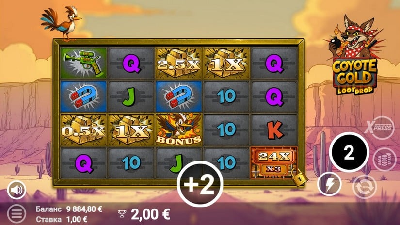 Coyote Gold slot screen 6