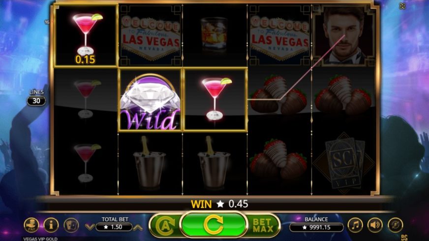 Vegas VIP Gold slot screen 3