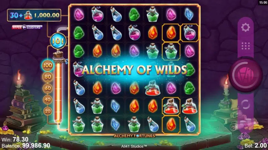Alchemy Fortunes slot screen 3