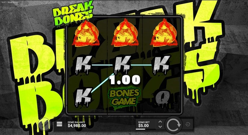 Break Bones slot screen 2