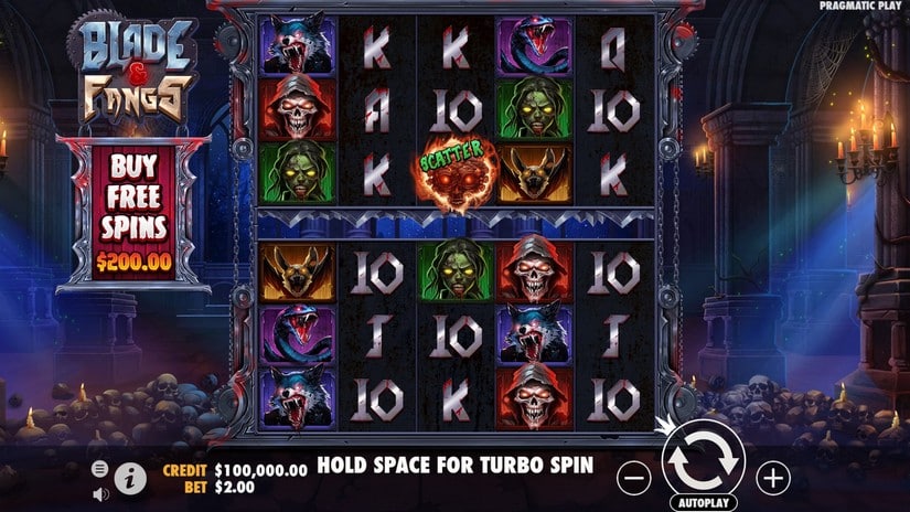 Blade & Fangs slot screen 4