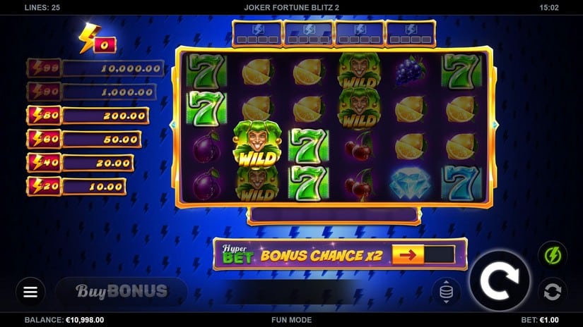 Joker Fortune Blitz 2 slot screen 3