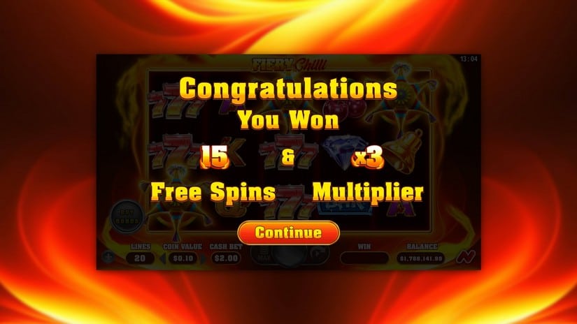 Fiery Chilli slot screen 3