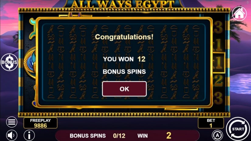 All Ways Egypt slot screen 4