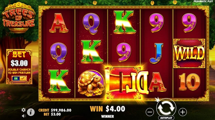 Trees of Treasure slot screen 2