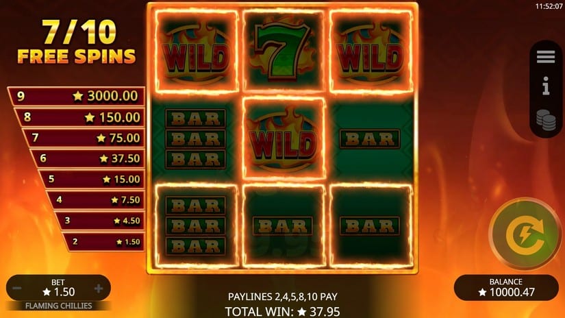 Flaming Chilies slot screen 7