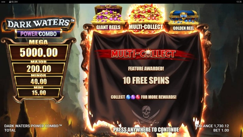 Dark Waters Power Combo slot screen 5