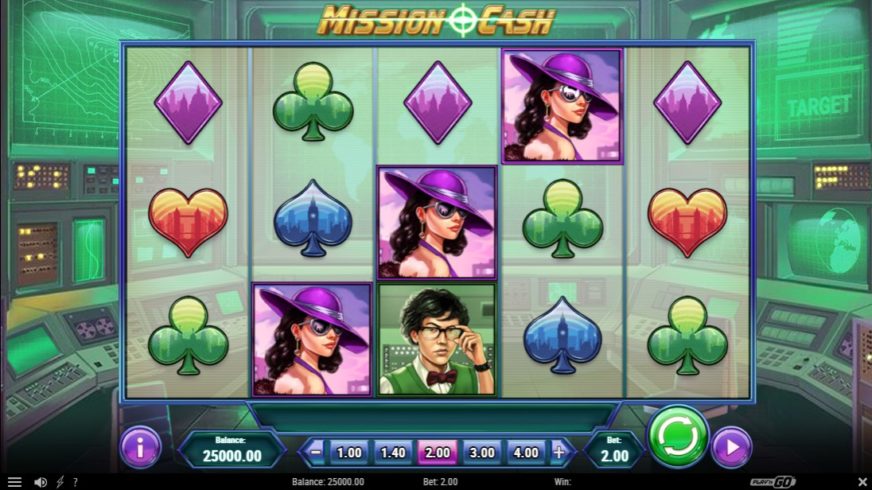 Mission Cash slot screen 1
