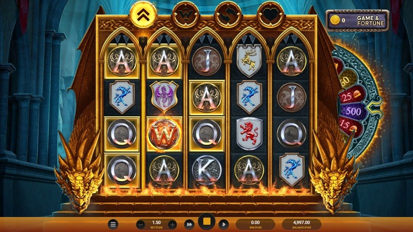 Temple of Fury Dream Drop slot screen 2